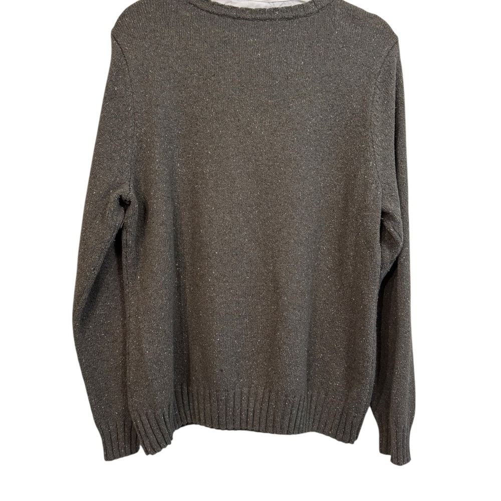Croft & Barrow‎ Women's Charcoal Sweater with White Collar - Picture 4 of 8